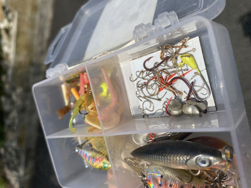 Fishing tackle - fishing spinning, fishing line, hooks and lures