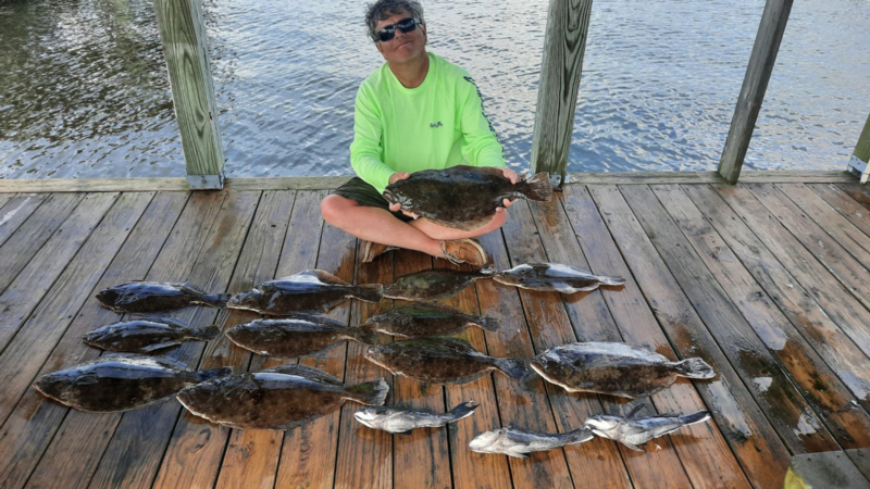awesome catch of flounder