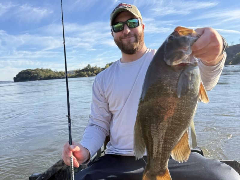 Smallmouth bass fishing