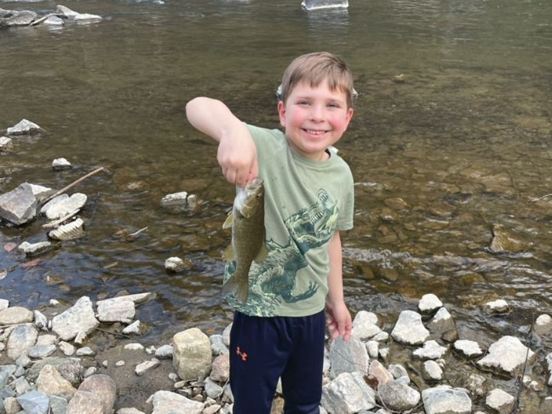 Smallmouth bass fishing