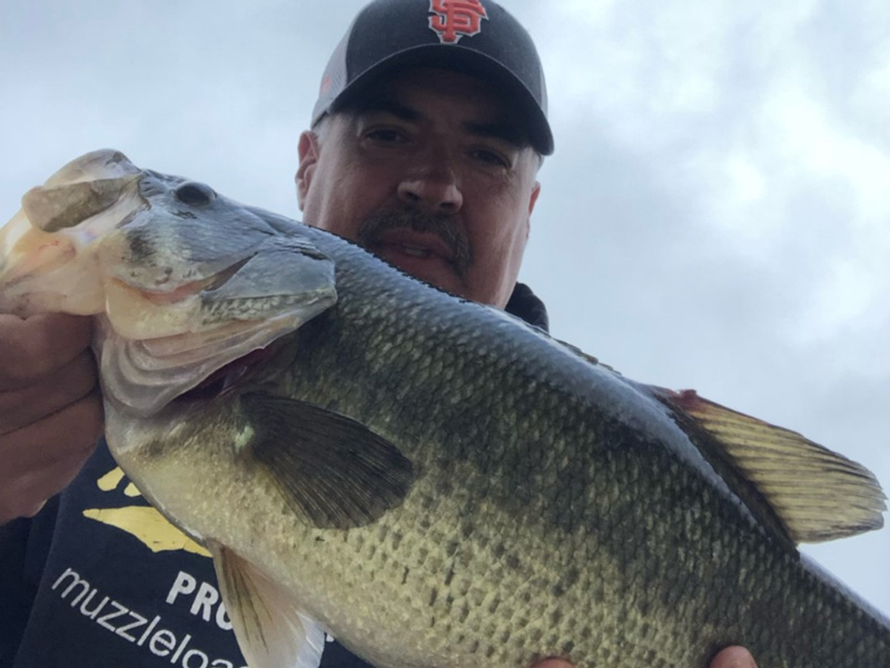 big bass caught in a lake
