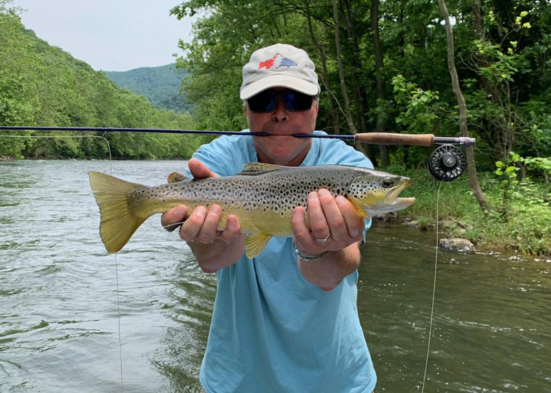 fly fishing trout angler