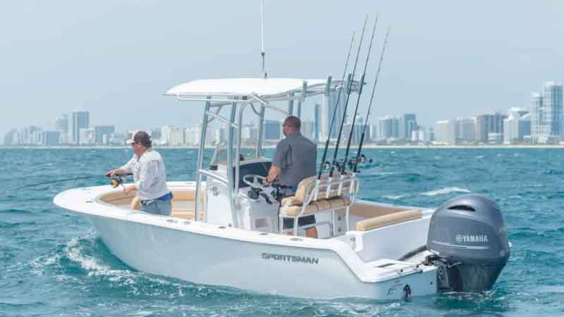 sportsman open 212 cc fishing boat