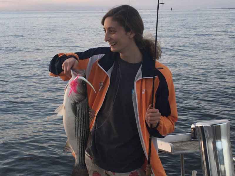 angler caught a rock