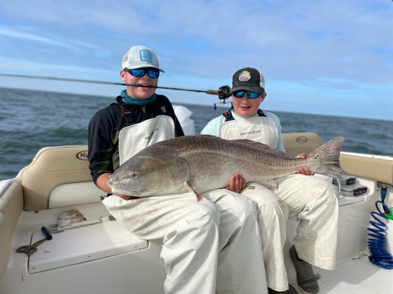 big redfish caught in lower Chesapeake