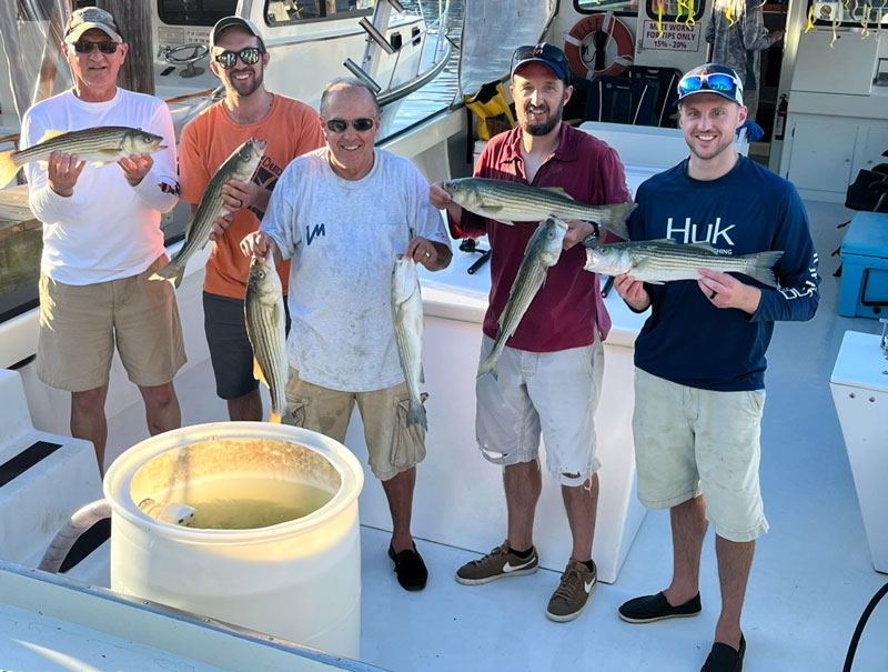 charter boat with lots of rockfish
