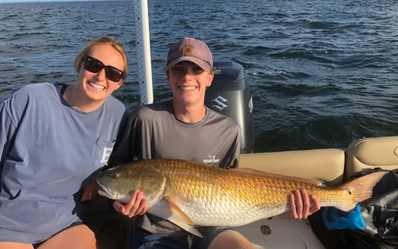 big redfish in bay