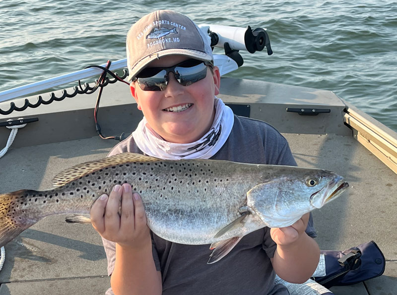 speckled sea trout fishing in the tangier