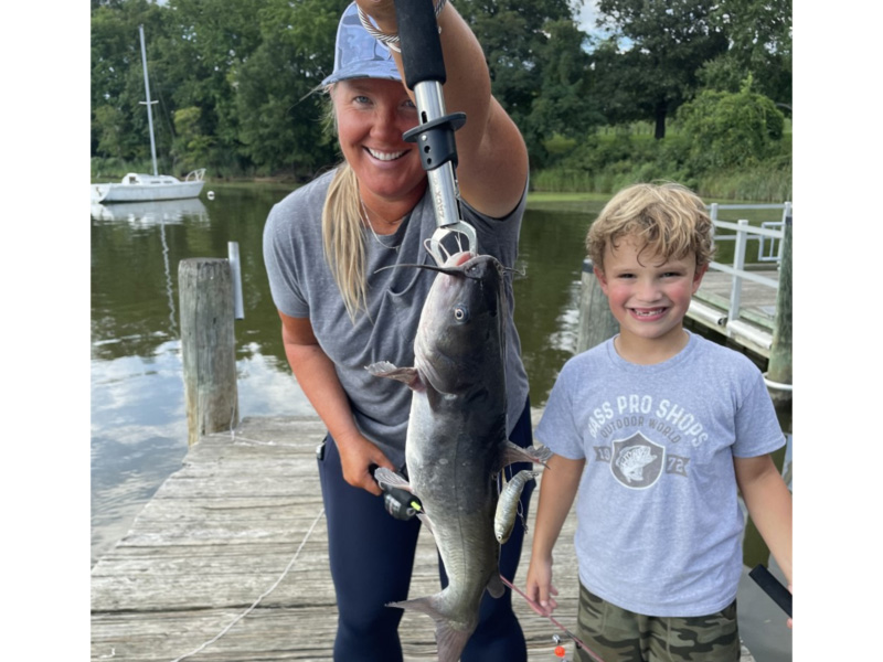 caught a big catfish in the bay