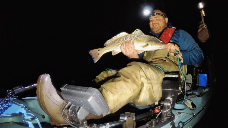 redfish from a kayak