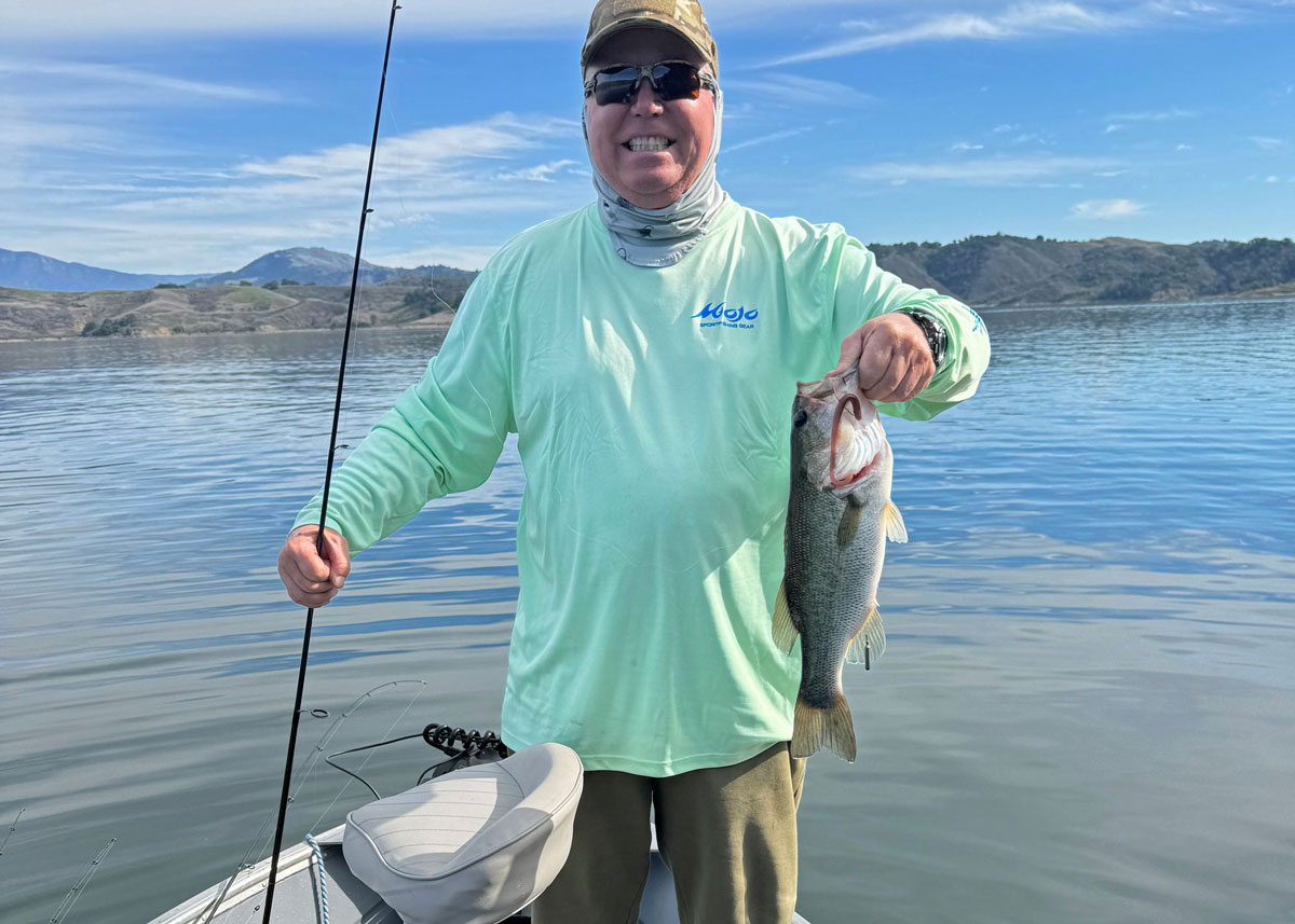first bass on the new bass boat