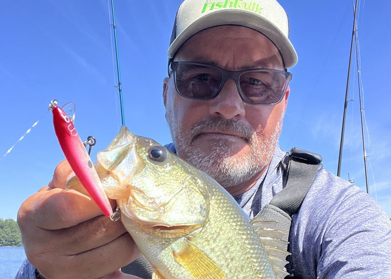 eric wqith a largemouht bass