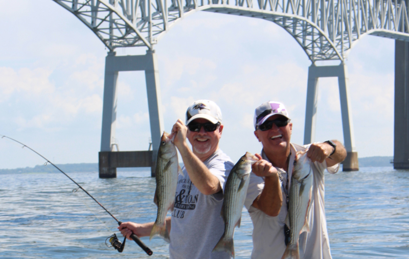 fishing the pilings of the bay bridge