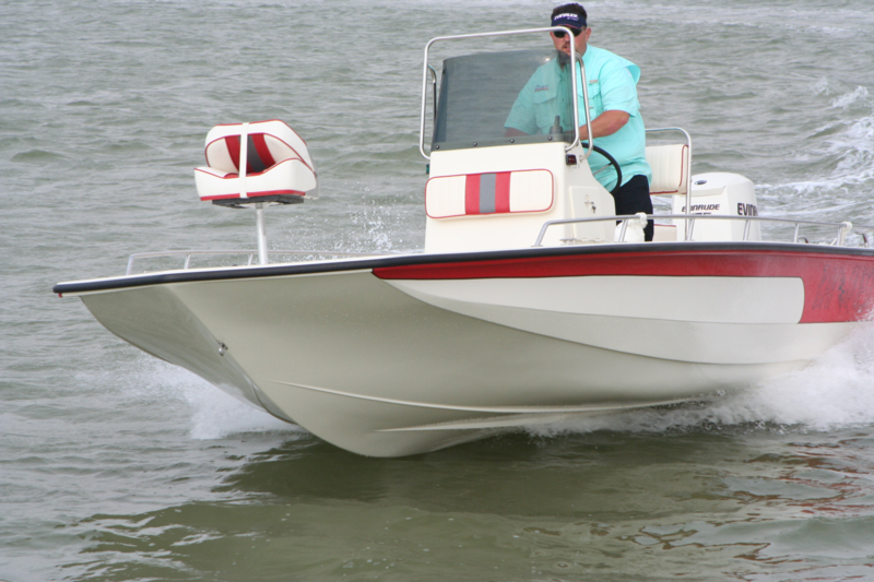 a boat running