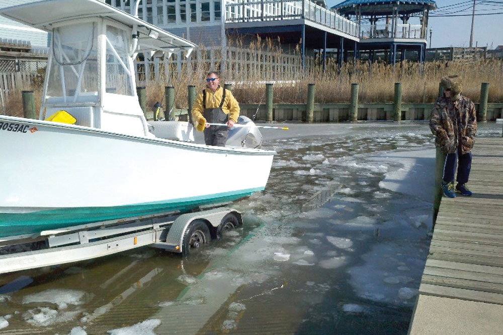 boat breaking ice