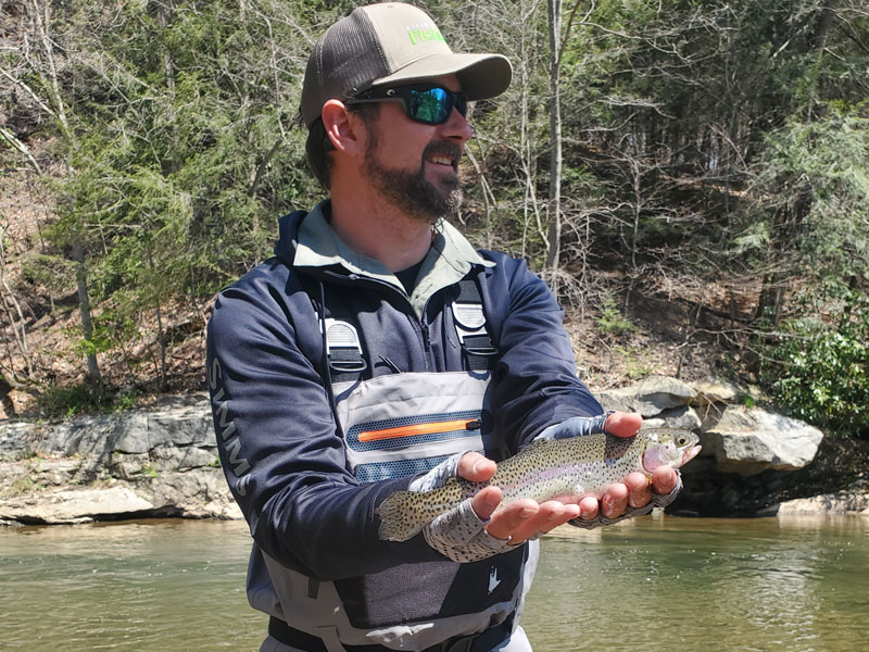 rainbow trout on the casselman river