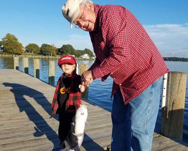 fishing for catfish in the Potomac