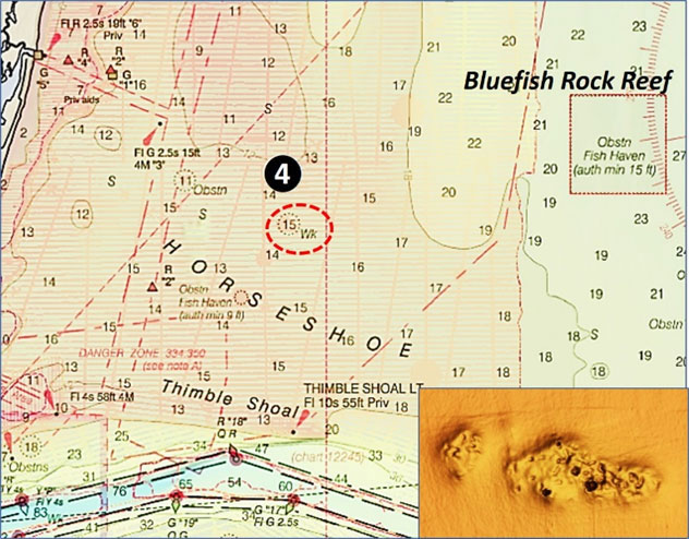 chart for bluefish rock