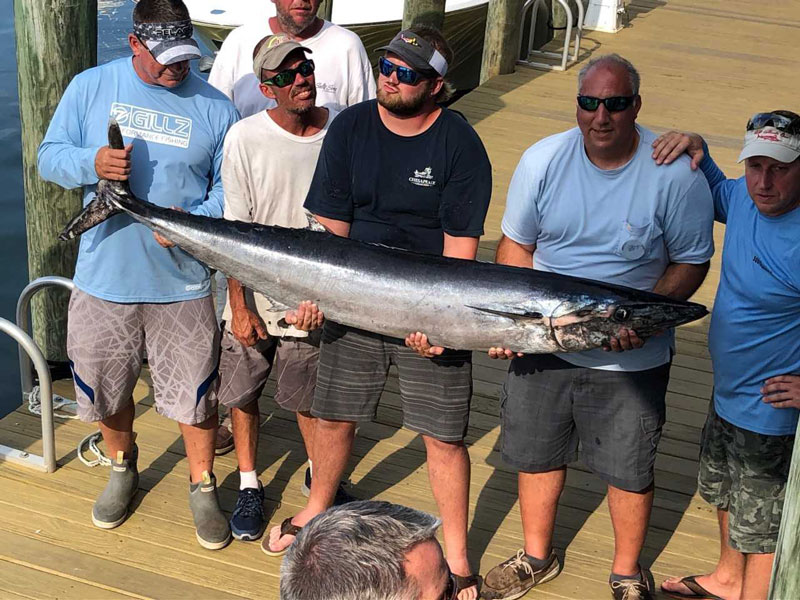 big wahoo on the docks