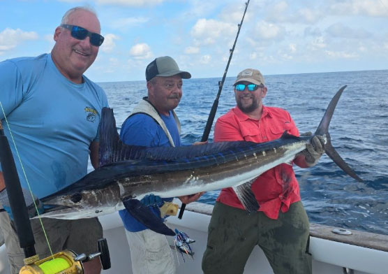 roundscale spearfish caught off wachapreague