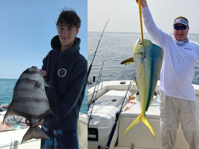 mahi and spadefish off virginia beach