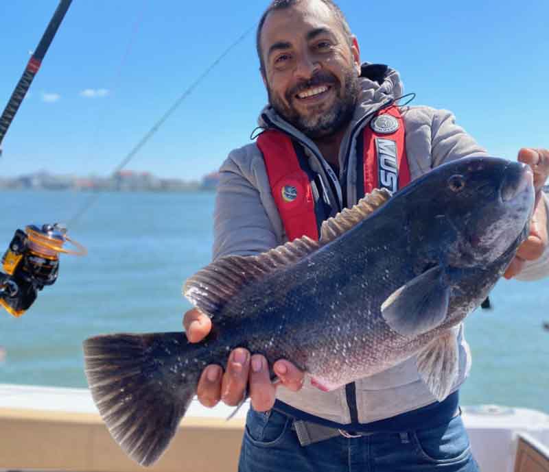 angler with a tog