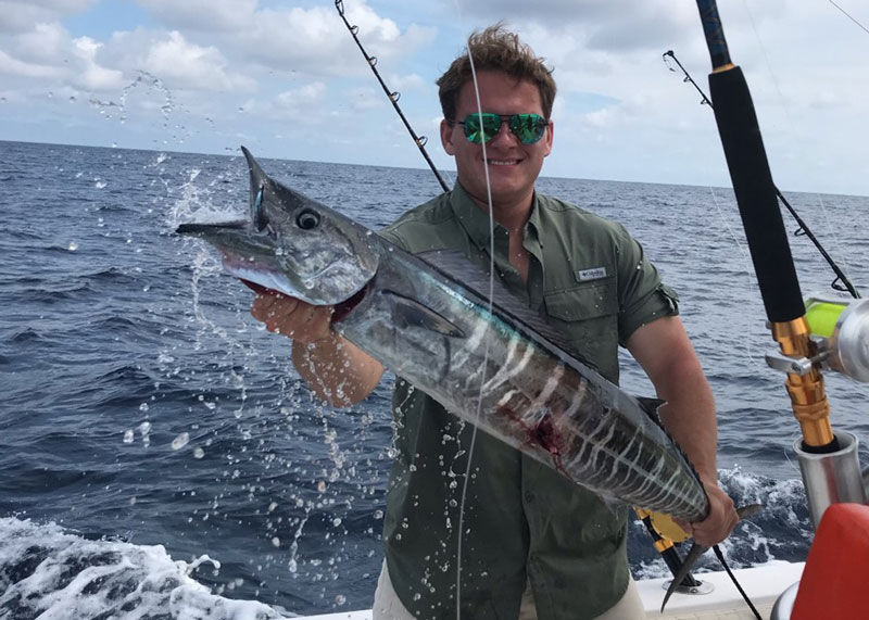 brad caught a wahoo