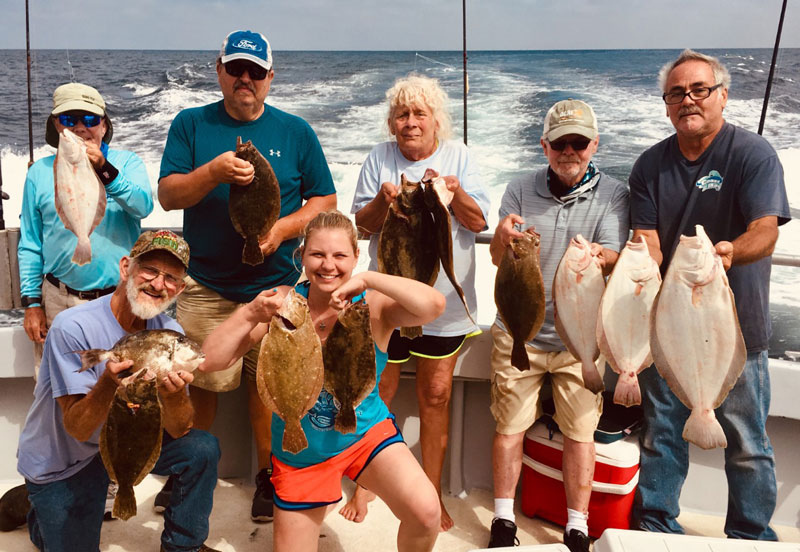 flounder caught aboard the morning star