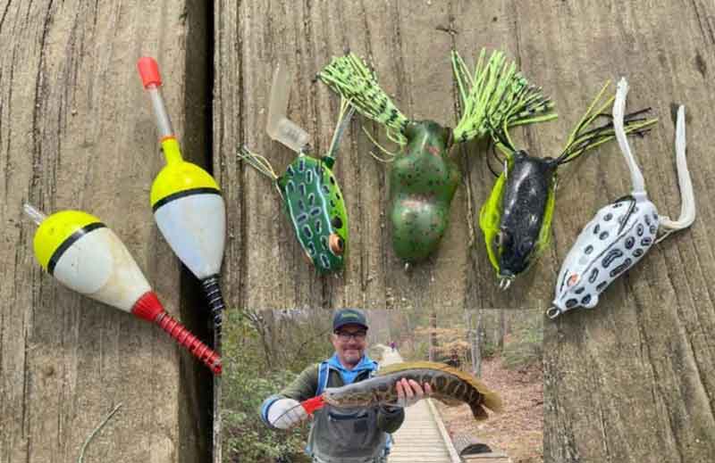 angler collected lures