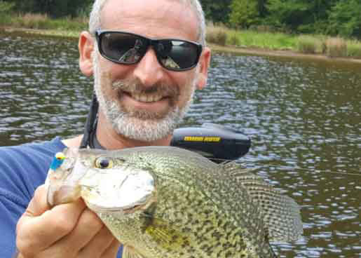 crappie fish caught by an angler