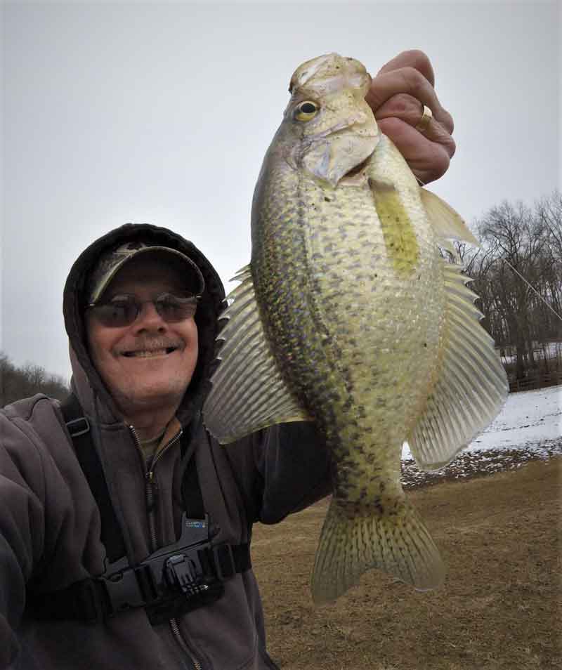 angler caught a crappie