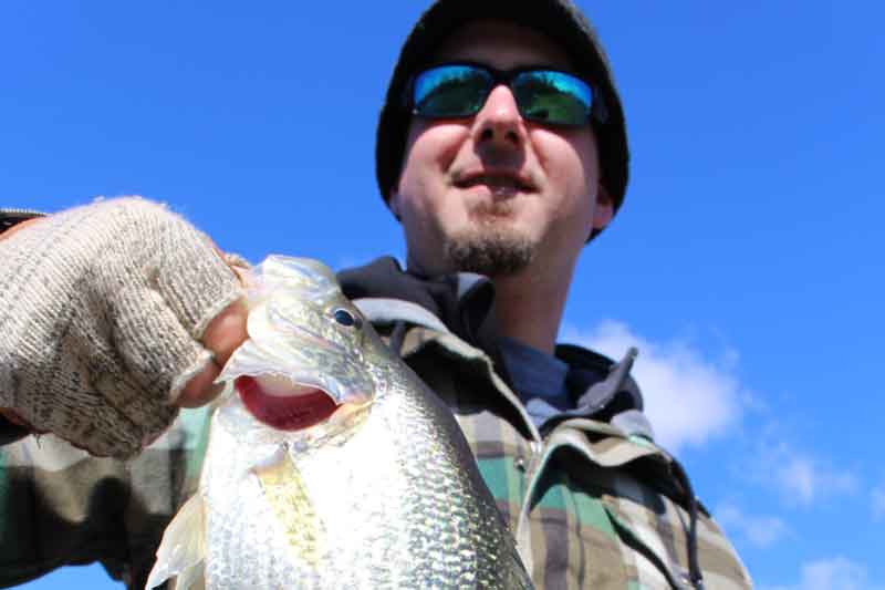 winter fishing for crappie fish