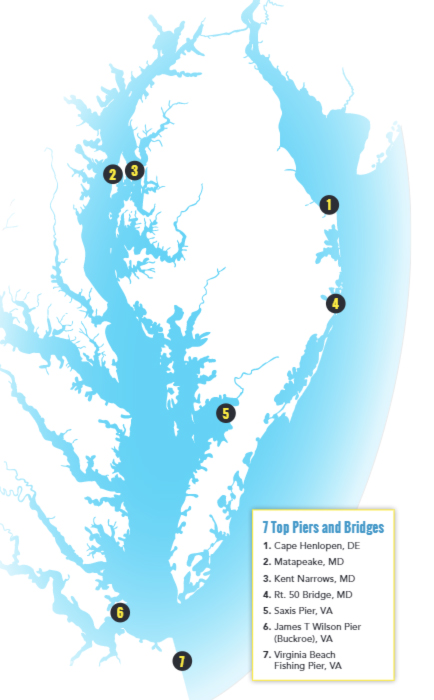 mid-atlantic fishing piers