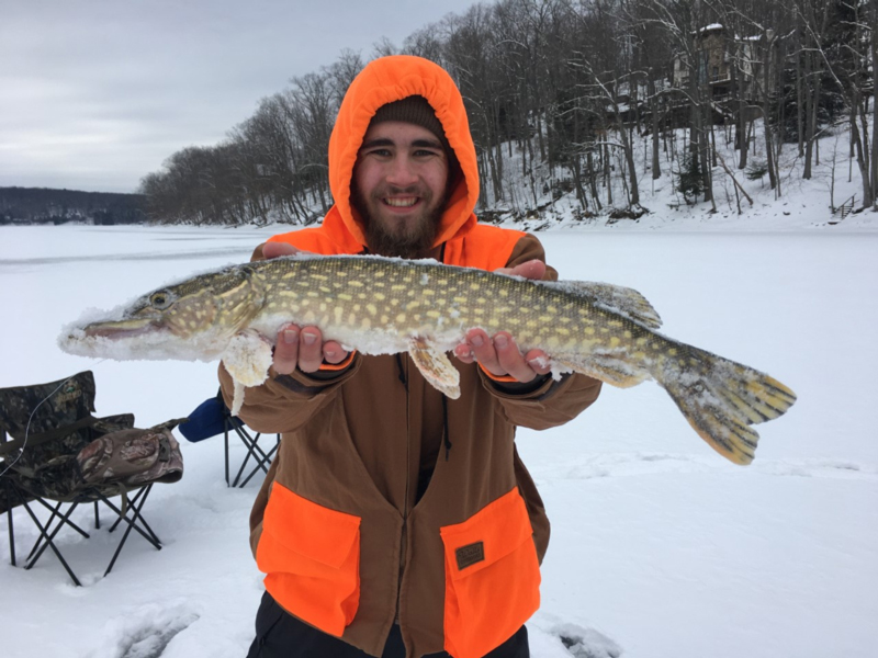 ice fishing on deep creek