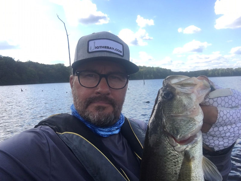 eric with a largemouht bass