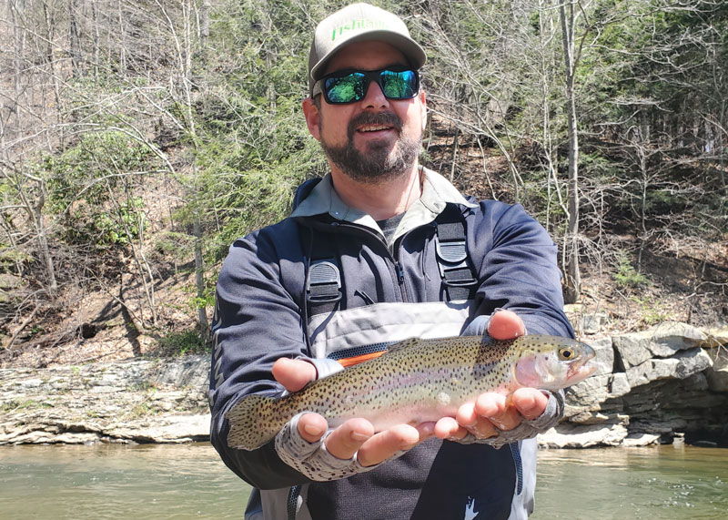mountain river rainbow trout