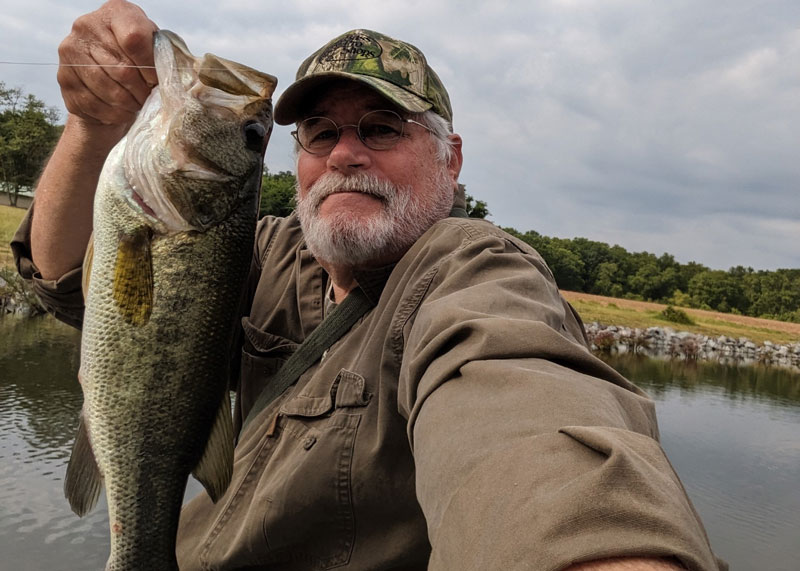 nice bass while fishing