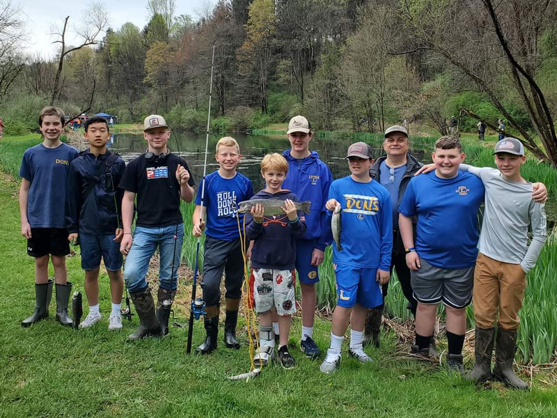 group with trout