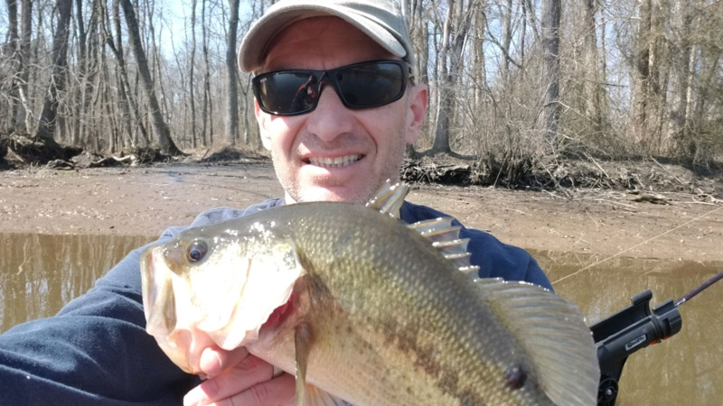 bass caught while fishing