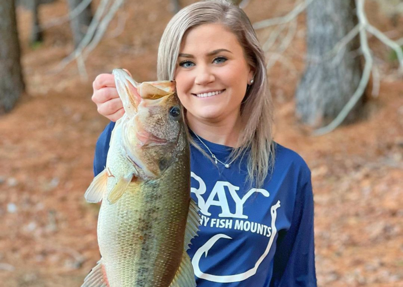 girl with big bass