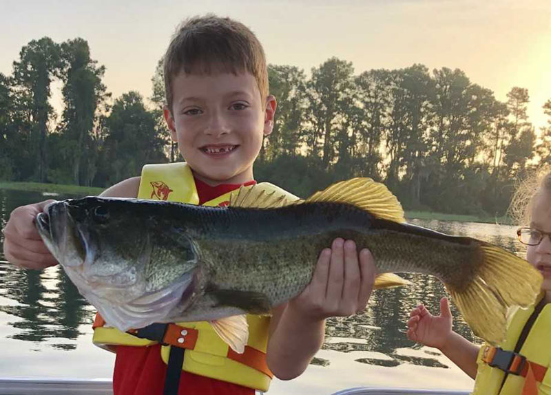 kid with huge bass