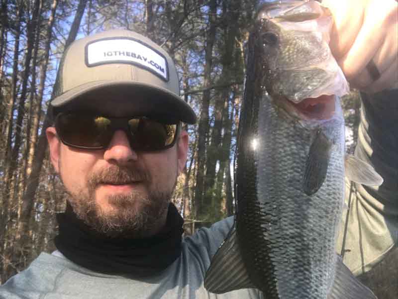 zach with a big bass