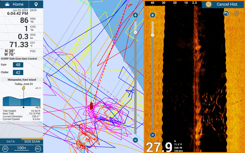 furuno tzt3 chartplotter and side scan fishfinder