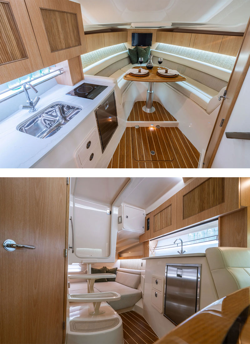 cabin in the grady white express 340