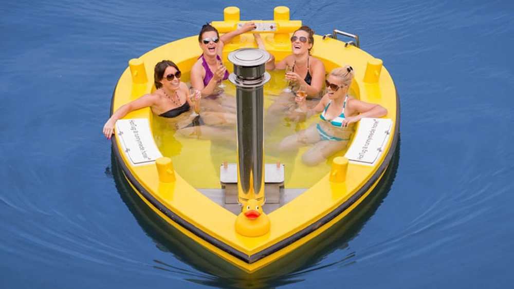 hot tub fishing boat