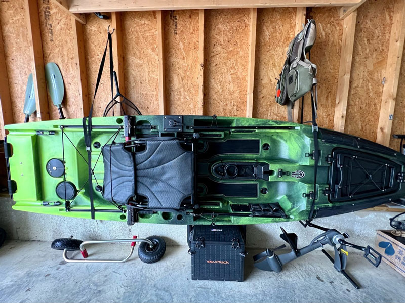 kayak stored properly