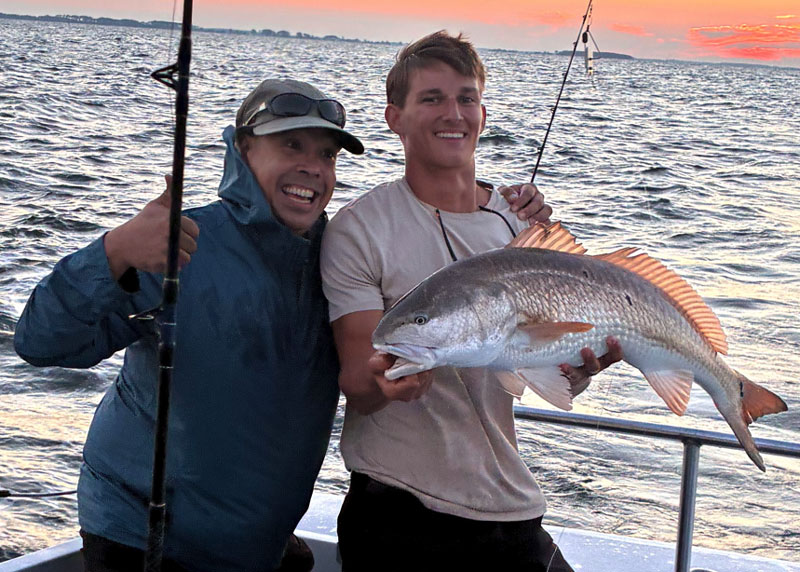 redfish in the bay