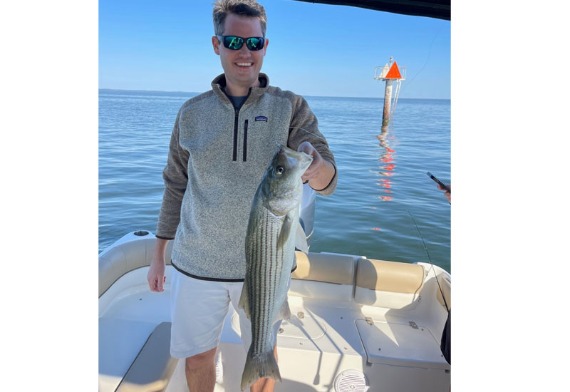 lower bay striper fishing