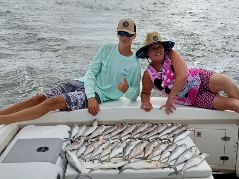 spanish mackerel caught trolling spoons