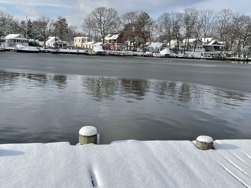 magothy river freezing